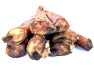 End view of the extra thick bully sticks chew pet treat available from snax.pet