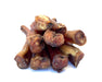 End view of the thick bully sticks chew pet treat available from snax.pet